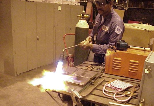 Preheating is used primarily to reduce the cooling rate of the weld, heat affected zone and adjacent base metal. This reduces susceptibility to cold cracking. 