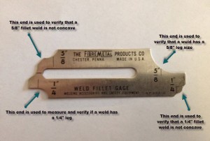 A fillet weld gauge costs less than $10 and can save you thousands. Are you measuring your fillet welds?